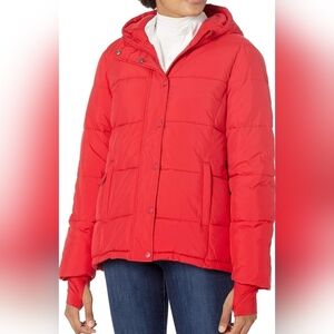 Amazon Essentials Women's Red Poppy Puffer Coat